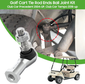 Golf Cart Tie Rod End Kit for Club Car Precedent 2004-Up Golf Cart Tie Rod End Kit for Club Car Precedent 2004-Up