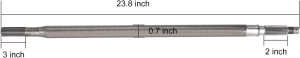 Upgrade golf cart rear spline shaft for EZGO RXV TXT Electic Driver/Passenger Side