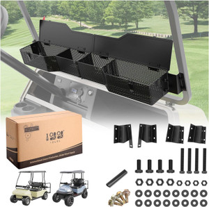 Golf Cart Storage Basket with Cover for Club Car Precedent & DS 2000-up Golf Cart Storage Basket with Cover for Club Car Precedent & DS 2000-up
