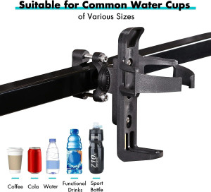 Universal beverage cup holder for golf carts, bicycles, motorcycles and more Universal beverage cup holder for golf carts, bicycles, motorcycles and more