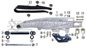 Swingarm for SSR SR189, XD250