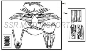 Graphic Kit for SSR TR110, TR125, TR125BW, TR140, TR140BW, TR160, TR170 Graphic Kit for SSR TR110, TR125, TR125BW, TR140, TR140BW, TR160, TR170