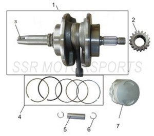 Piston Ring Set for SSR SR150, XD150