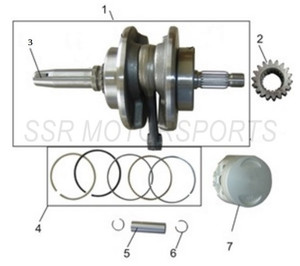 Piston for SSR SR150, XD150 Piston for SSR SR150, XD150