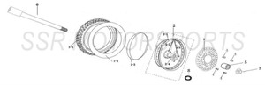 Outer Spoke with Nipple for SSR TR110, TR125, TR140, TR160, TX160, TR170, TX170 Outer Spoke with Nipple for SSR TR110, TR125, TR140, TR160, TX160, TR170, TX170