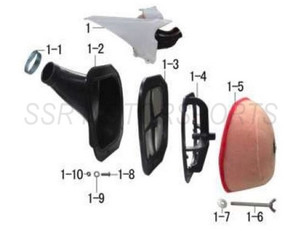 Air Box Assembly (Blue) for SSR SR150, SR189 (2016-2019) Air Box Assembly (Blue) for SSR SR150, SR189 (2016-2019)