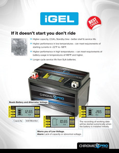 YTX5L-BS Chrome Pro Series iGel Battery YTX5L-BS Chrome Pro Series iGel Battery