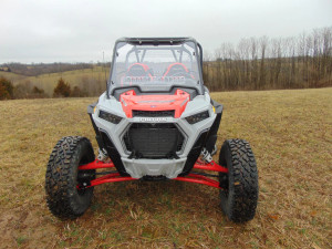Polaris RZR XP 4 Turbo S - 1 Pc Scratch-Resistant Windshield with Clamp and Vent Options Polaris RZR XP 4 Turbo S - 1 Pc Scratch-Resistant Windshield with Clamp and Vent Options