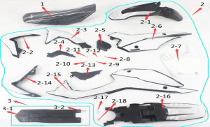 SYX MOTO Whip Plastic Fender Replacement Parts for Whip 125cc Dirt Bike SYX MOTO Whip Plastic Fender Replacement Parts for Whip 125cc Dirt Bike