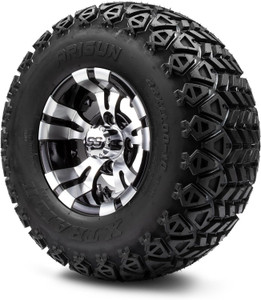 MODZ Vampire 10" Golf Cart Wheels and Arisun X-Trail (22x11-10) All-Terrain Golf Cart Tires Combo - Set of 4 MODZ Vampire 10" Golf Cart Wheels and Arisun X-Trail (22x11-10) All-Terrain Golf Cart Tires Combo - Set of 4