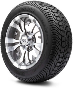 MODZ® Vampire 12" Golf Cart Wheels and Arisun Cruze (215/50-12) DOT Low Profile Golf Cart Tires Combo - Set of 4 MODZ® Vampire 12" Golf Cart Wheels and Arisun Cruze (215/50-12) DOT Low Profile Golf Cart Tires Combo - Set of 4