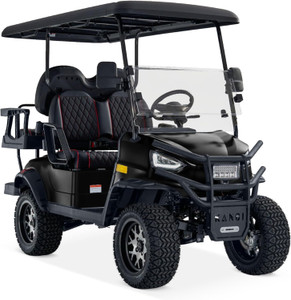 Kandi 4 Passenger Electric Cart with Lithium Battery (BLACK) Kandi 4 Passenger Electric Cart with Lithium Battery (BLACK)
