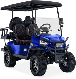 Kandi 4 Passenger Electric Cart with Lithium Battery (BLUE) Kandi 4 Passenger Electric Cart with Lithium Battery (BLUE)