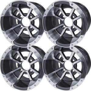 10″ Storm Trooper Machined/Gunmetal Wheel – Aluminum Alloy (SET OF 4)