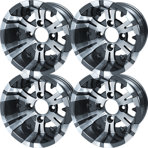 10″ Vampire Machined/Gunmetal Wheel – Aluminum Alloy (SET OF 4)