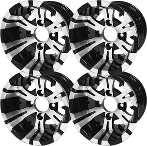 10″ Vampire Machined/Black Wheel – Aluminum Alloy (SET OF 4)