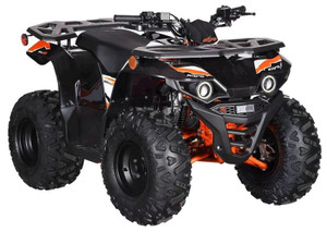 "The Kayo Bull 125 EFI Black Edition is a high-performance youth ATV for riders 10+, featuring a 124cc EFI engine, automatic transmission with reverse, and hydraulic disc brakes. With double A-arm suspension, LED lights, and a sleek black design, this ATV delivers power, control, and off-road excitement. Perfect for trails, mud, and adventure riding." "The Kayo Bull 125 EFI Black Edition is a high-performance youth ATV for riders 10+, featuring a 124cc EFI engine, automatic transmission with reverse, and hydraulic disc brakes. With double A-arm suspension, LED lights, and a sleek black design, this ATV delivers power, control, and off-road excitement. Perfect for trails, mud, and adventure riding."