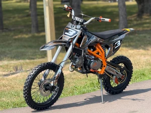 2026 Denago MX3 140cc Orange manual dirt bike