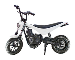 "The Burromax TT350R Lithium-Ion Electric Mini Bike is a high-performance pit bike with a 350W motor, 24V battery, and full suspension. Featuring a hydro-dipped carbon fiber design, variable throttle, and two-speed modes (8 mph / 17 mph), this lightweight (50.7 lbs) electric dirt bike is perfect for kids and adults up to 180 lbs. Ideal for off-road adventures, pit riding, and neighborhood cruising." "The Burromax TT350R Lithium-Ion Electric Mini Bike is a high-performance pit bike with a 350W motor, 24V battery, and full suspension. Featuring a hydro-dipped carbon fiber design, variable throttle, and two-speed modes (8 mph / 17 mph), this lightweight (50.7 lbs) electric dirt bike is perfect for kids and adults up to 180 lbs. Ideal for off-road adventures, pit riding, and neighborhood cruising."