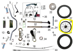 Drive Chain for Denago MX2 & MX3 Pit Bikes – OEM Chain Replacement