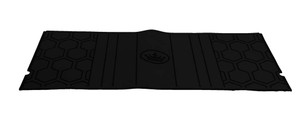 REAR FLOOR MAT FOR D-MAX SERIES, C CARBON BLACK WITH BLACK PATTERN