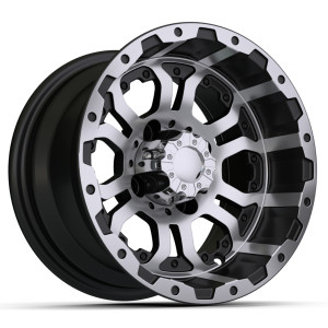 12″ GTW® Omega Black with Machined Accents Wheel 12″ GTW® Omega Black with Machined Accents Wheel