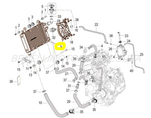 RADIATOR ASSEMBLY WITH FAN FOR BENELI TNT600