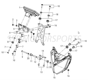 SPEEDOMETER ASSEMBLY FOR QJ SRK400