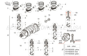 CRANKSHAFT FOR BENELI TNT600