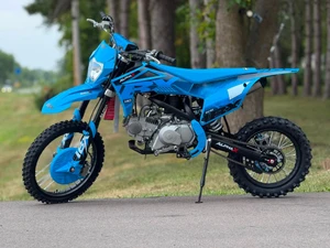 Main: 2026 IBX AX140 140cc Blue manual pit bike
Frame: IBX AX140 double tube cradle frame