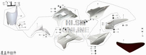 Rear Fender for Kayo TT125, TT140, TD125 (24) Rear Fender for Kayo TT125, TT140, TD125 (24)