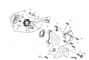 Crankcase Cover for Kayo TT140 Crankcase Cover for Kayo TT140