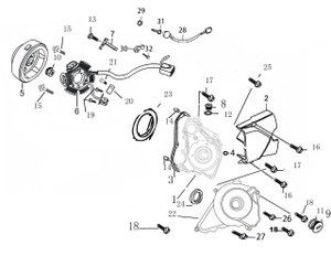 Crankcase Cover for Kayo TSD110 Crankcase Cover for Kayo TSD110