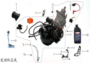 OEM Engine Assembly for Kayo KT250 Dirt Bike, listed as #1 in the official Kayo parts schematic. Complete engine replacement designed for durability, precision fit, and off-road performance. Includes key components for direct installation. OEM Engine Assembly for Kayo KT250 Dirt Bike, listed as #1 in the official Kayo parts schematic. Complete engine replacement designed for durability, precision fit, and off-road performance. Includes key components for direct installation.