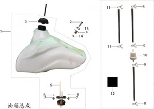 Fuel Tank / Gas Tank for Kayo K2 250 Pro Fuel Tank / Gas Tank for Kayo K2 250 Pro