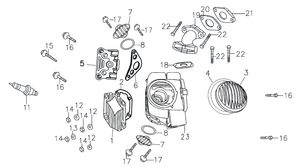 Cylinder Head Assembly for Kayo TT140 Cylinder Head Assembly for Kayo TT140