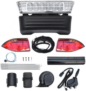 Ultimate Deluxe Light Kit for Electric Club Car Precedent Golf Carts with Complete LED Lighting and Signaling for Safe and Stylish Driving