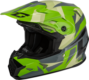 GMAX MX-96S SPLINTER HELMET GREEN/GREY/BLACK