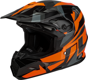 GMAX MX-96S SPLINTER HELMET BLACK/ORANGE