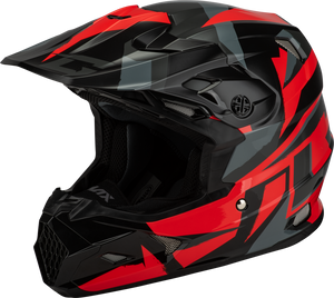 GMAX MX-96S SPLINTER HELMET BLACK/RED