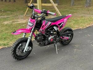 2026 Denago MX 110cc Pink youth dirt bike