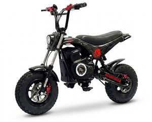 Burromax TTMax Supermoto Electric Mini Bike, 1.5kw Rated, 2.8kw Peak, 48v Lithium Ion Powered (Color: Gloss Carbon Fiber)