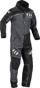 Front view of the Fly Racing Cobalt Snow Bike Monosuit with Hydraguard Pro shell.