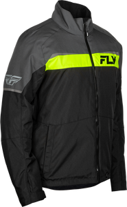 Front view of the Fly Racing Aurora Jacket showcasing Hydraguard shell and 120g insulation.