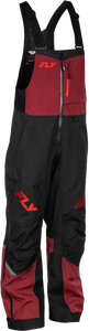 Fly Racing Women’s Carbon Bib in Merlot/Red – Waterproof Women’s Snowmobile Bib