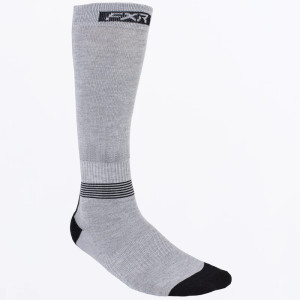 Mission Performance Socks (1 Pack) Grey Hthr/Black