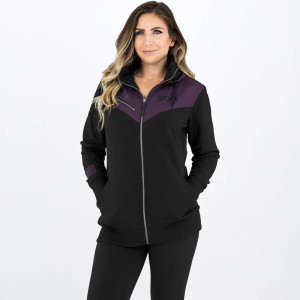 Women's Task Hoodie Black/Plum