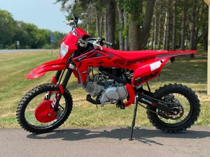 Main: 2026 IBX AX140 140cc Red manual pit bike