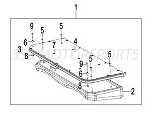 Seat Base Assembly with Cushion for SSR Bison 200P