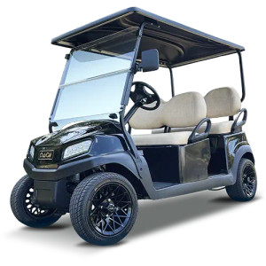 2026 Club Car Tempo 4 Forward certified pre-owned lithium golf cart with short wheelbase, 12 inch street tires and forward facing seating at East Central Sports Rush City Minnesota